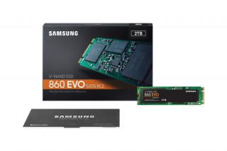 Samsung 2000GB SATA3 860 EVO M.2 SATA (MZ-N6E2T0BW) SSD PC