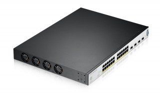 ZyXEL NSW200-28P 24port GbE LAN (375W) PoE 4port 10GbE SFP+ L2+ cloud menedzselhető switch PC