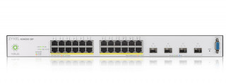 ZyXEL NSW200-28P 24port GbE LAN (375W) PoE 4port 10GbE SFP+ L2+ cloud menedzselhető switch PC