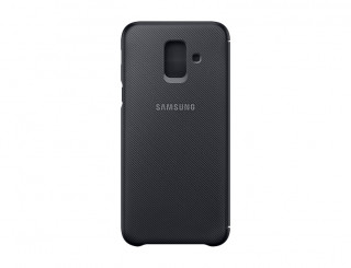 Samsung Galaxy A6 flip cover tok, Fekete Mobil