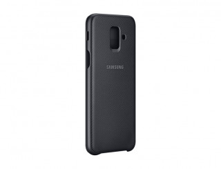 Samsung Galaxy A6 flip cover tok, Fekete Mobil