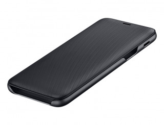 Samsung Galaxy A6 flip cover tok, Fekete Mobil