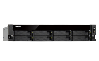 8-Bay quad-core 1.7 GHz rackmount NAS with 250W redundant PSU, 4GB DDR4 UDIMM RA PC