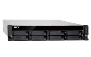 8-Bay quad-core 1.7 GHz rackmount NAS with 250W redundant PSU, 4GB DDR4 UDIMM RA PC