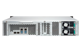 8-Bay quad-core 1.7 GHz rackmount NAS with 250W redundant PSU, 4GB DDR4 UDIMM RA PC