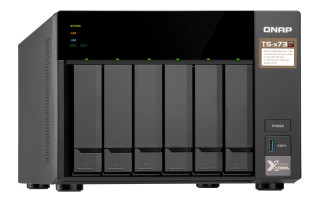 6-Bay NAS, AMD RX-421ND 2.1~3.4 GHz, 4GB DDR4 RAM (max 64GB), 8x 2.5"/3.5" + 2x PC