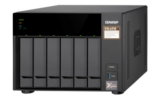 6-Bay NAS, AMD RX-421ND 2.1~3.4 GHz, 4GB DDR4 RAM (max 64GB), 8x 2.5"/3.5" + 2x PC