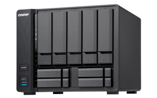 9-Bay NAS, AL324 64-bit quad-core 1.7GHz, 8GB DDR4 SODIMM RAM (1 x 8GB ,max 16GB PC