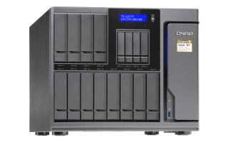 16-Bay NAS, AMD Ryzen 3 1200 4-core 3.1GHz (max 3.4GHz), 4GB DDR4 RAM (max 64GB PC