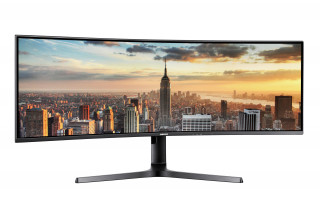 Samsung Ívelt LED 43,4", 120 Hz, 32:10, VA panel, 1800R, 3840x1200, VESA 100x100 PC