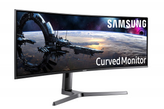 Samsung Ívelt LED 43,4", 120 Hz, 32:10, VA panel, 1800R, 3840x1200, VESA 100x100 PC