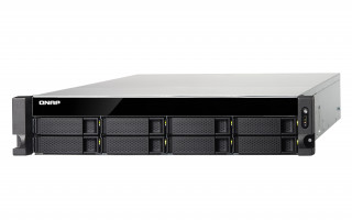 8-bay rackmount NAS, AMD RX-421ND 4-core 2.1GHz, up to 3.4GHz, 8GB DDR4 RAM (max PC