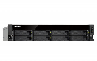 8-bay rackmount NAS, AMD RX-421ND 4-core 2.1GHz, up to 3.4GHz, 8GB DDR4 RAM (max PC