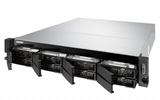 8-bay rackmount NAS, AMD RX-421ND 4-core 2.1GHz, up to 3.4GHz, 8GB DDR4 RAM (max PC