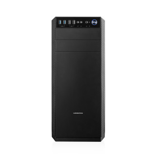 ModeCom Számítógépház - Oberon Pro Silent (ATX, mATX; ITX; 2xUSB3,0; 2xUSB2.0, HD Audio; porszuro, fekete) PC