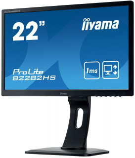 IIYAMA 54.7cm (21,5") B2282HS-B1   16:9  DVI+HDMI blk lift PC