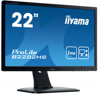 IIYAMA 54.7cm (21,5") B2282HS-B1   16:9  DVI+HDMI blk lift PC