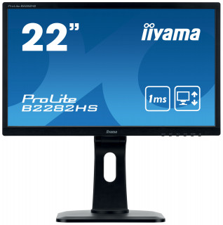 IIYAMA 54.7cm (21,5") B2282HS-B1   16:9  DVI+HDMI blk lift PC