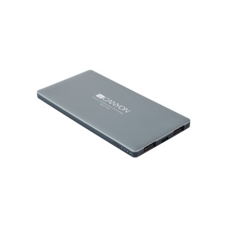 Canyon CNS-TPBP5DG Slim LiPo 5000mAh powerbank szürke (2xUSB) (Lightning/USB bemenet) Mobil