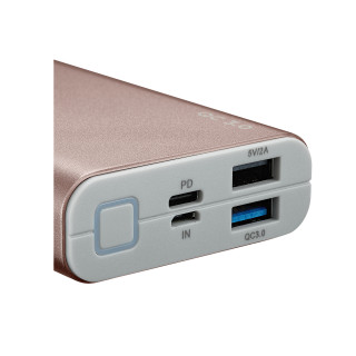 NAV -Canyon Power Bank QC3.0  Mobil DC 5V/2A-9V/2A - USB 10000mAh - rózsaarany Mobil