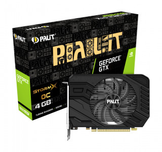 Palit GeForce GTX1650SUPER STORMX OC 4G GDDR6 128bit DVI HDMI DP videokártya PC