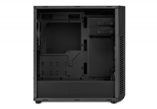 Sharkoon Számítógépház - VS7 (fekete; alsó táp; ATX,mATX; mITX; 2xUSB3.0; I/O; 2x120mm ventillátor) PC