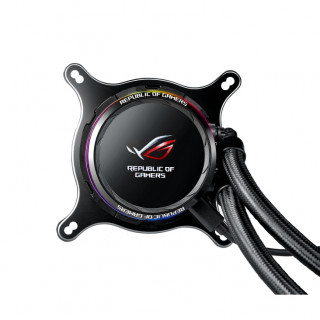 Asus CPU Water Cooler - ROG RYUO 240 (All-in-One, Aura Sync RGB, OLED Display, 37,6dB; 2500 RPM; 2x12cm, fekete) PC