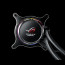 Asus CPU Water Cooler - ROG RYUO 120 (All-in-One, Aura Sync RGB, OLED Display, 37,6dB; 2500 RPM; 1x12cm, fekete) thumbnail