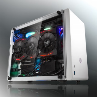 HÁZ Raijintek Ophion EVO Mini-ITX Edzett üveg ablakos - fehér PC