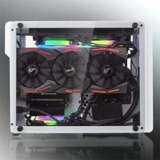 HÁZ Raijintek Ophion EVO Mini-ITX Edzett üveg ablakos - fehér PC