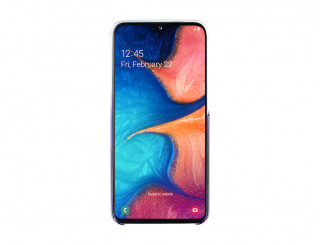 Samsung A202 Galaxy A20e Gradation Cover, gyári színátmenetes tok, ibolya, EF-AA202CV Mobil