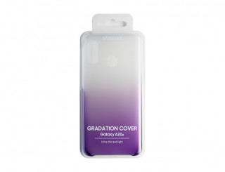 Samsung A202 Galaxy A20e Gradation Cover, gyári színátmenetes tok, ibolya, EF-AA202CV Mobil