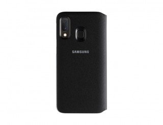 Samsung A202 Galaxy A20e Wallet Cover, gyári flip tok, fekete, EF-WA202PB Mobil