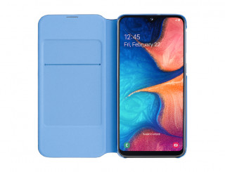 Samsung A202 Galaxy A20e Wallet Cover, gyári flip tok, fekete, EF-WA202PB Mobil