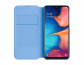 Samsung A202 Galaxy A20e Wallet Cover, gyári flip tok, fekete, EF-WA202PB thumbnail