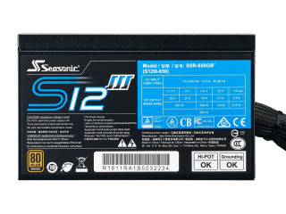 TÁP SEASONIC S12III 500W 80+ Bronze PC