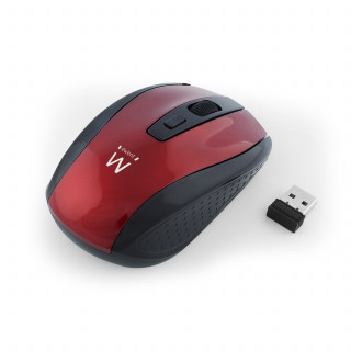 Ewent EW3237 Draadloze Mouse Red/Black PC