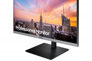 Samsung Monitor 24" - S24R650FDUX (IPS, 16:9, 1920x1080, 250cd/m2, 5ms, HDMI, DP, USB 3.0 x2, USB2.0 x2, szürke) PC