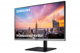 Samsung Monitor 24" - S24R650FDUX (IPS, 16:9, 1920x1080, 250cd/m2, 5ms, HDMI, DP, USB 3.0 x2, USB2.0 x2, szürke) PC