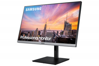 Samsung Monitor 24" - S24R650FDUX (IPS, 16:9, 1920x1080, 250cd/m2, 5ms, HDMI, DP, USB 3.0 x2, USB2.0 x2, szürke) PC