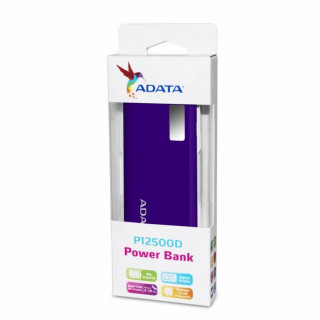 ADATA Power Bank 12500mAh AP12500 Lila Mobil