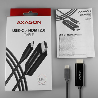 Axagon RVC-HI2C USB-C - HDMI 2.0 kábel PC