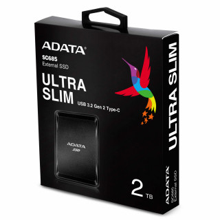 ADATA SC685 2TB USB3.2 fekete külső SSD PC