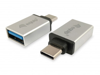 Equip Átalakító - 133473 (USB-C -> USB-A átalakító, apa/anya, ezüst) PC