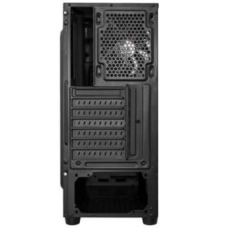 Spirit of Gamer Számítógépház - ROGUE 1 Red (fekete, ablakos, 3x12cm ventilátor, ATX, mATX, 2xUSB3.0, 1xUSB2.0) PC