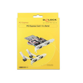 EXT Serial port 2x + 2x (RS232) - PCIe - DeLock PC