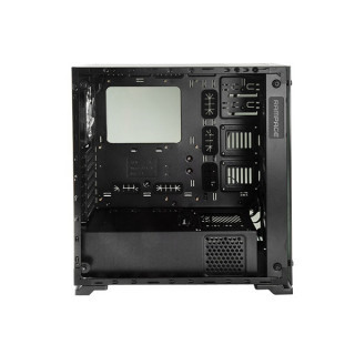 Rampage Számítógépház - Majesty RGB (fekete; edzett üveg; ATX; alsó táp; 3x120mm; 1xUSB3.0 + 2xUSB2.0, I/O; porszűrő) PC