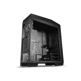 Rampage Számítógépház - Phantom (fekete; ablakos; ATX; alsó táp; 1x120mm; 1xUSB3.0 + 1xUSB2.0, I/O; porszűrő) PC