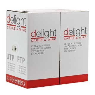 Delight FTP CAT5E árnyékolt 305m 32AWG Patch kábel PC