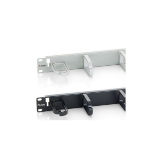 Equip Rack Kiegészítő - 327311 (Kábel rendező panel, 1U(19"), fekete) PC